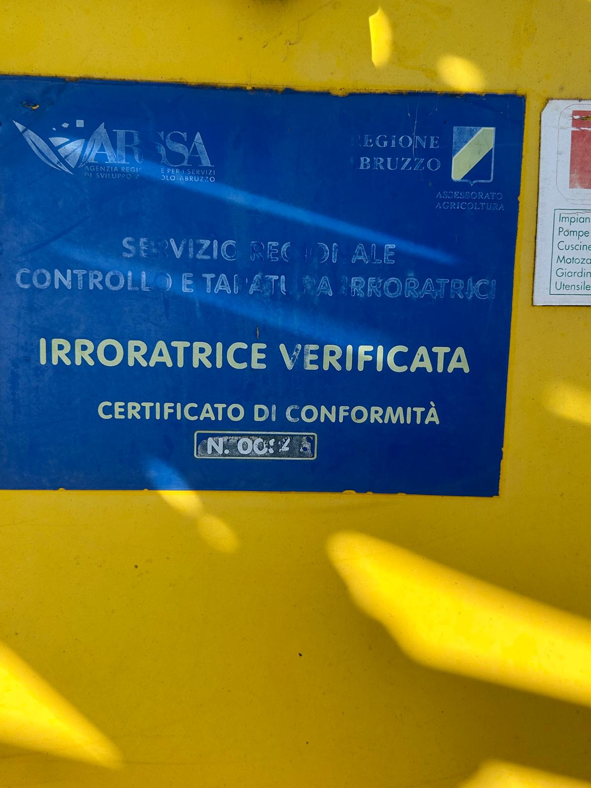 
								Polverizzatore trainato Caffini Basic T Usato buono stato – Barra Irroratrice – € 9.900 full									