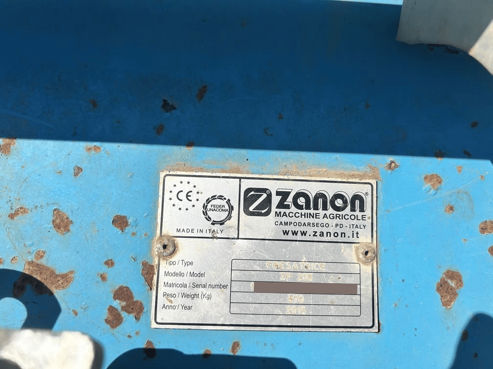 
								Fresatrice agricola pesante ZANON ZP 205 Usata buono stato – 2015 – € 2.990 full									