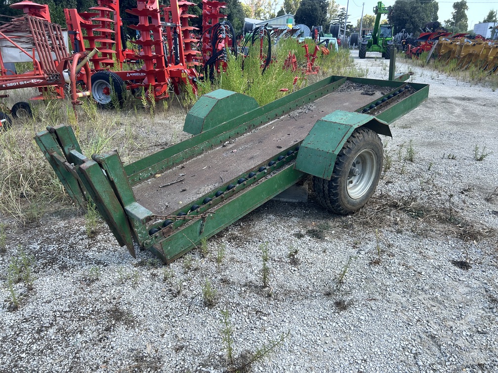 Carrello rimorchio artigianale in ferro per trasporto Bins – completamente in ferro – € 850
